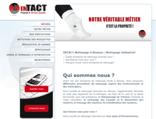 Tablet Screenshot of intact-nettoyage.com
